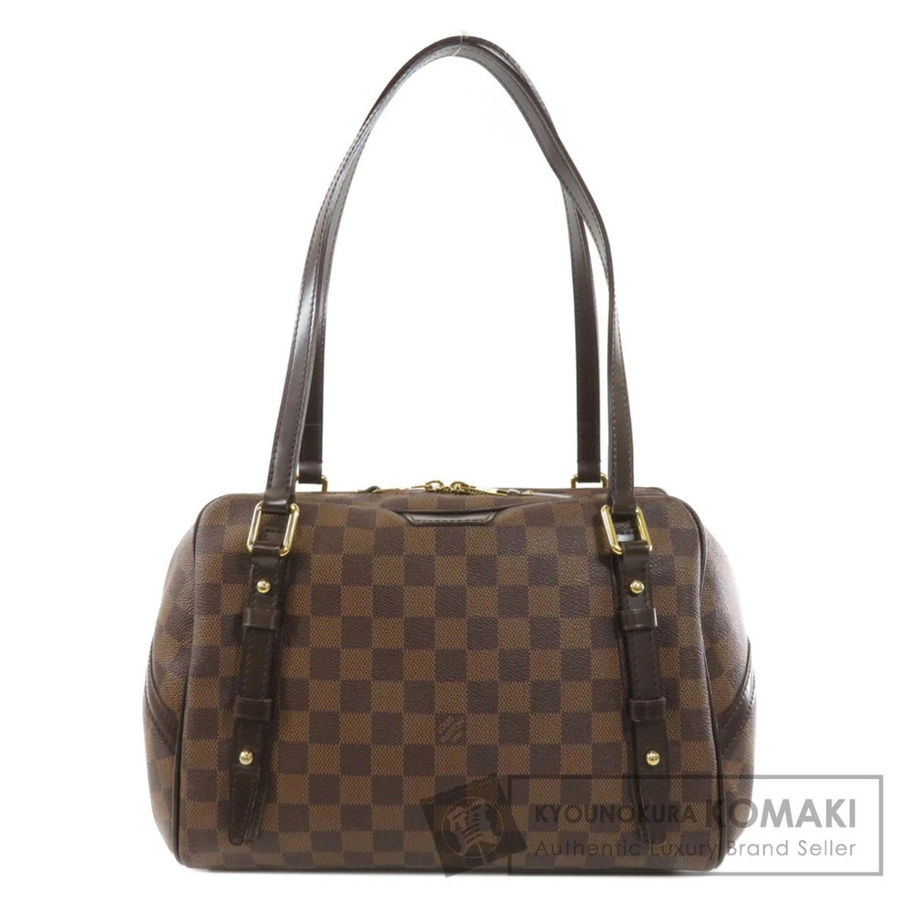 Louis Vuitton Rivington Damier Ebene Brown Tote Bag Canvas